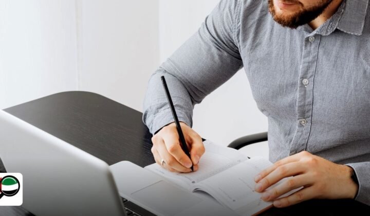 How to Open Corporate Bank Account in UAE for Free Zone Company – Step‑by‑Step Guide - adult man working with laptop