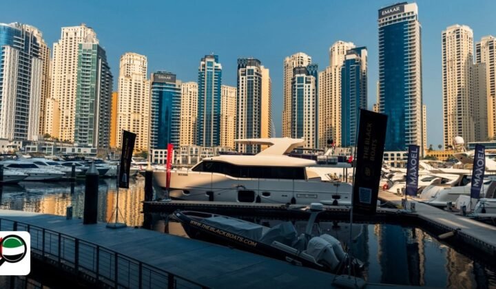 Partner Visa Process UAE Free Zone Company: Complete Step-by-Step Guide - luxury yachts anchored in with towering skyscrapers