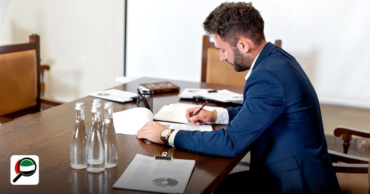 UAE Free Zone General Trading License Requirements Checklist – Complete Step‑by‑Step Guide - a businessman in a blue suit