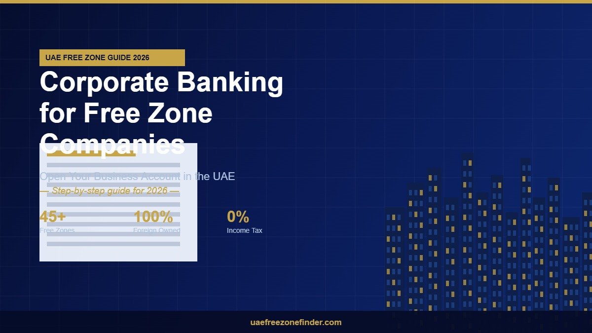UAE free zone corporate bank account opening guide 2026