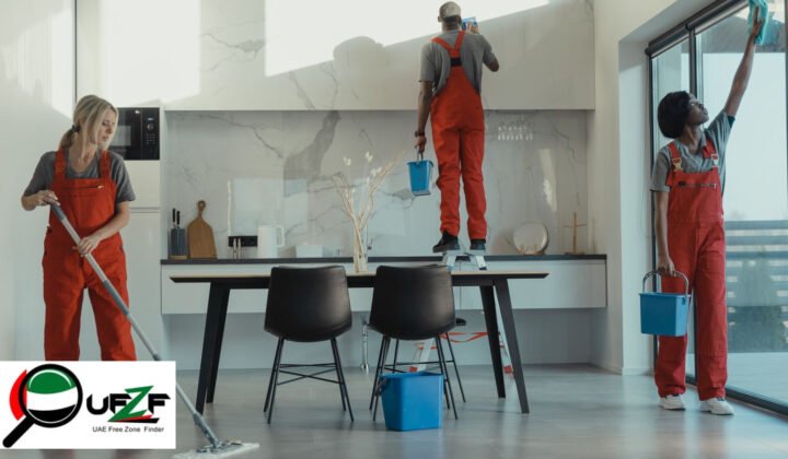 UAE free zone cleaning and facility management company setup guide 2026 — RAKEZ ANCFZ IFZA comparison