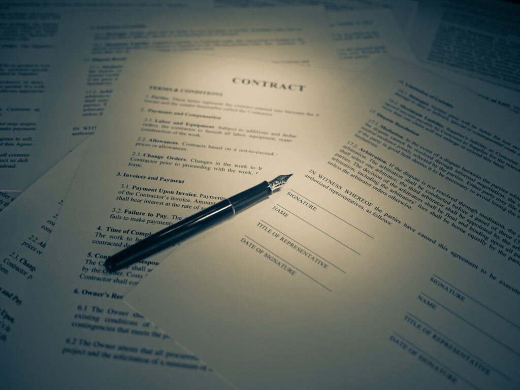 Signing a notarised corporate power of attorney document for a UAE free zone company