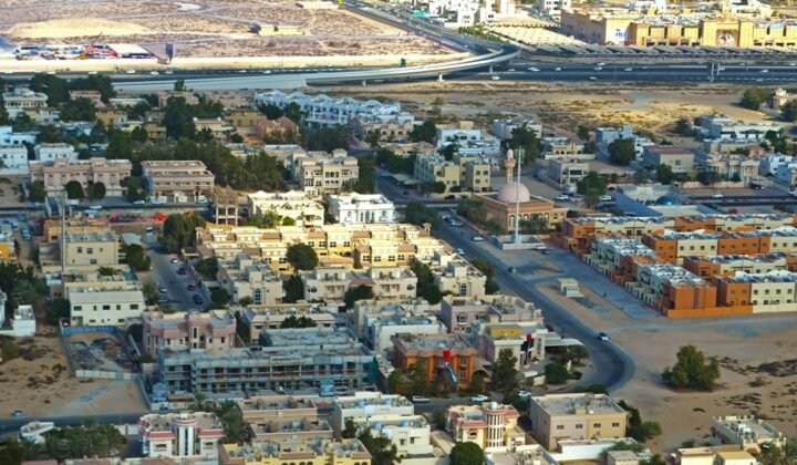 Aerial view of Dubai business district - UAE Golden Visa 2026